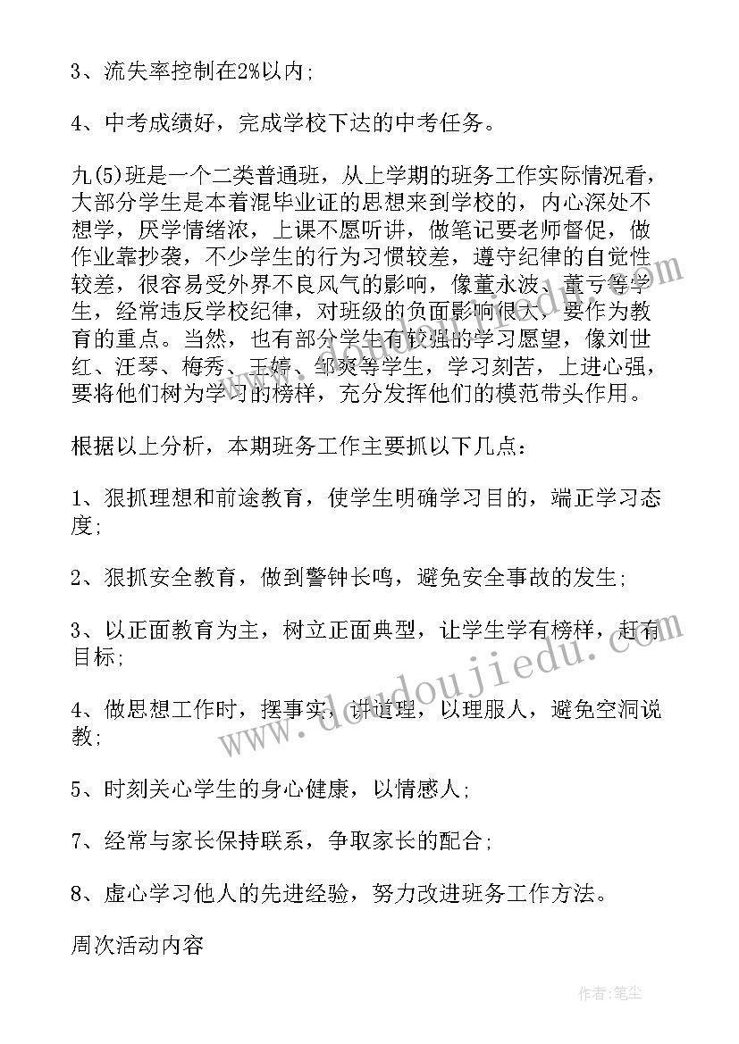 九年级计划视频讲解 九年级工作计划(优质6篇)