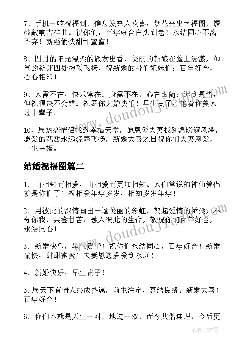 最新结婚祝福图 幽默结婚祝福语(实用5篇)