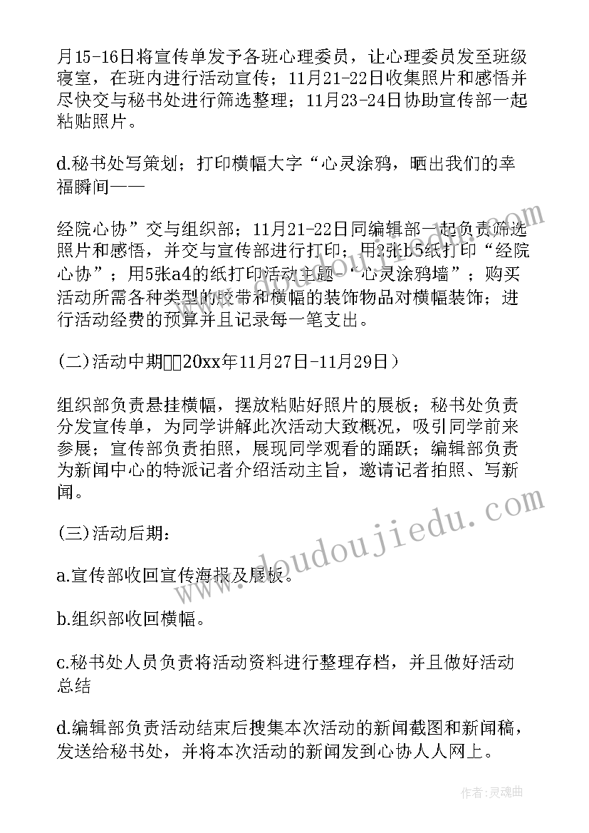 最新亲子涂鸦活动方案 涂鸦活动方案(优秀5篇)