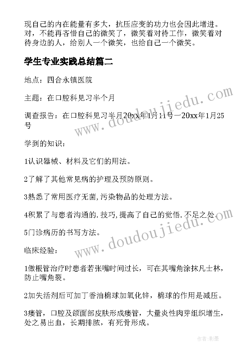 2023年学生专业实践总结 电脑专业学生的社会实践报告(优秀8篇)