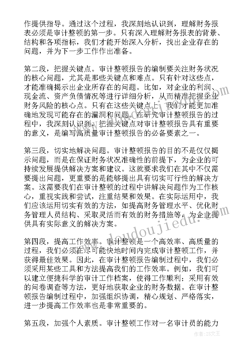 2023年审计报告章样子(优秀6篇)