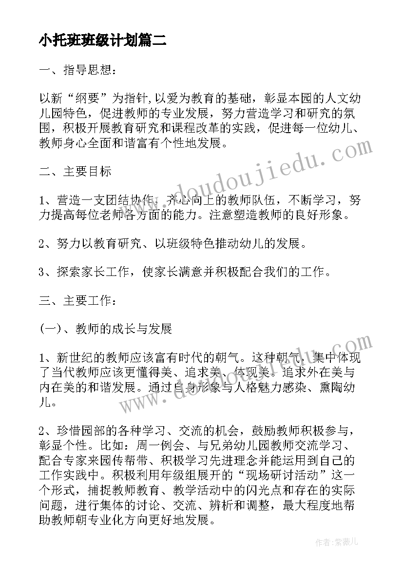 小托班班级计划 幼儿园中班年级组工作计划(汇总6篇)