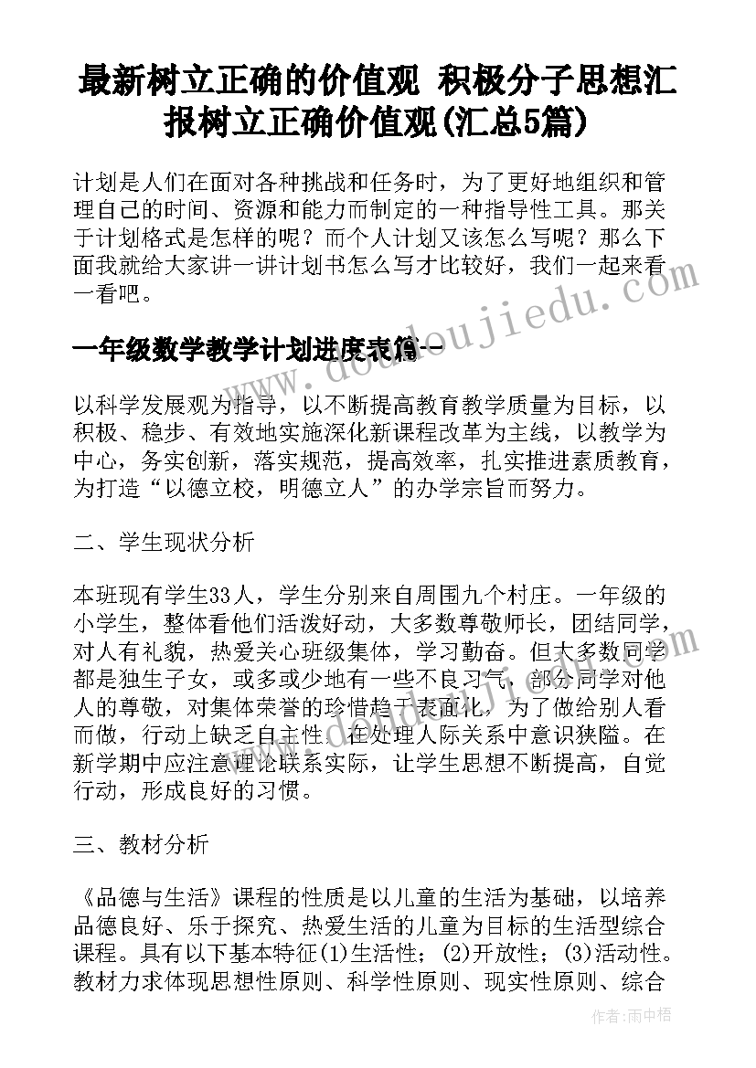 最新树立正确的价值观 积极分子思想汇报树立正确价值观(汇总5篇)