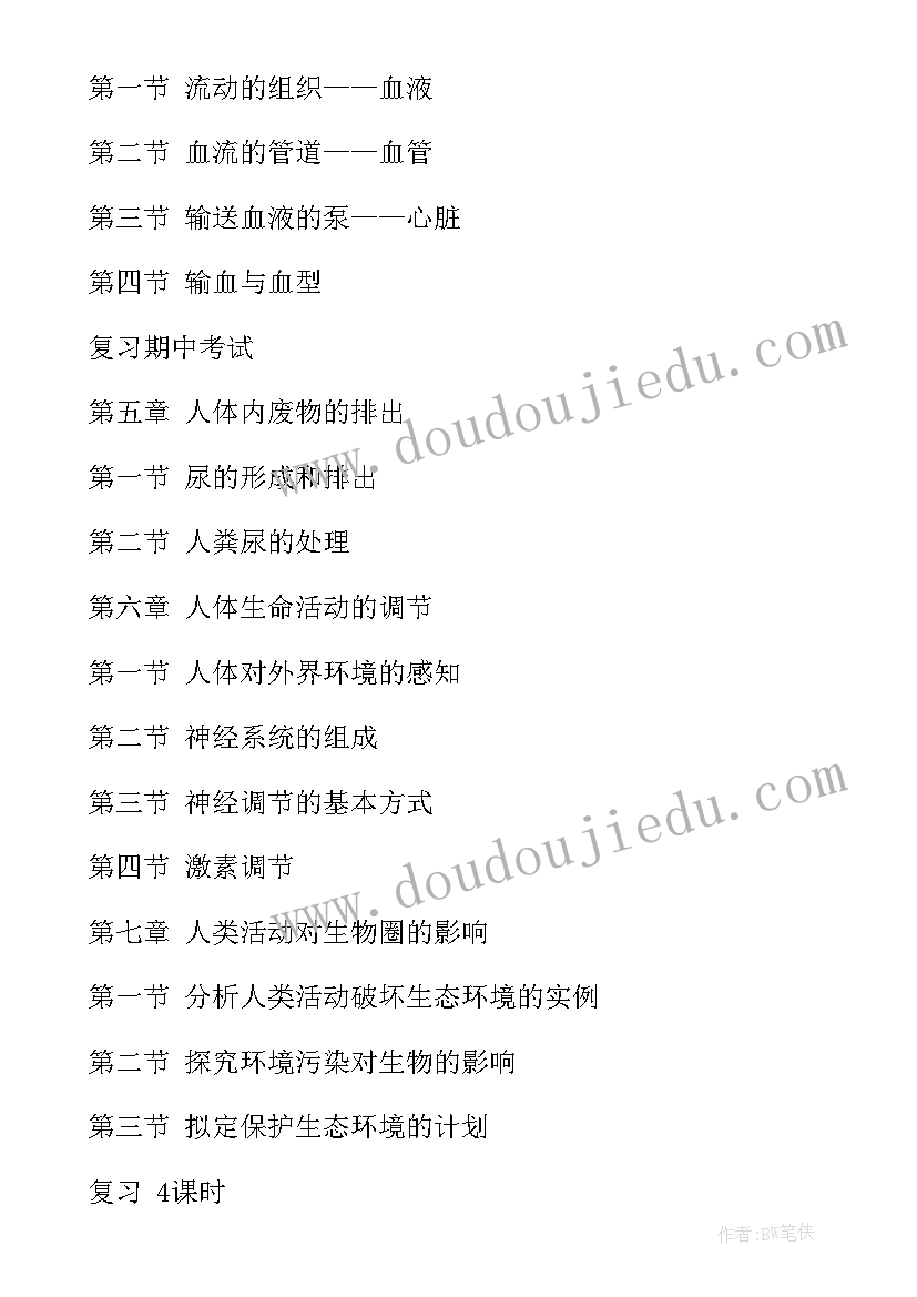 最新人教版道德与法治七年级教学计划 七年级生物教学计划(模板5篇)