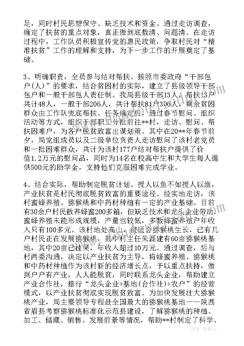 最新精准扶贫走访记录访问内容 精准扶贫调研报告(实用9篇)