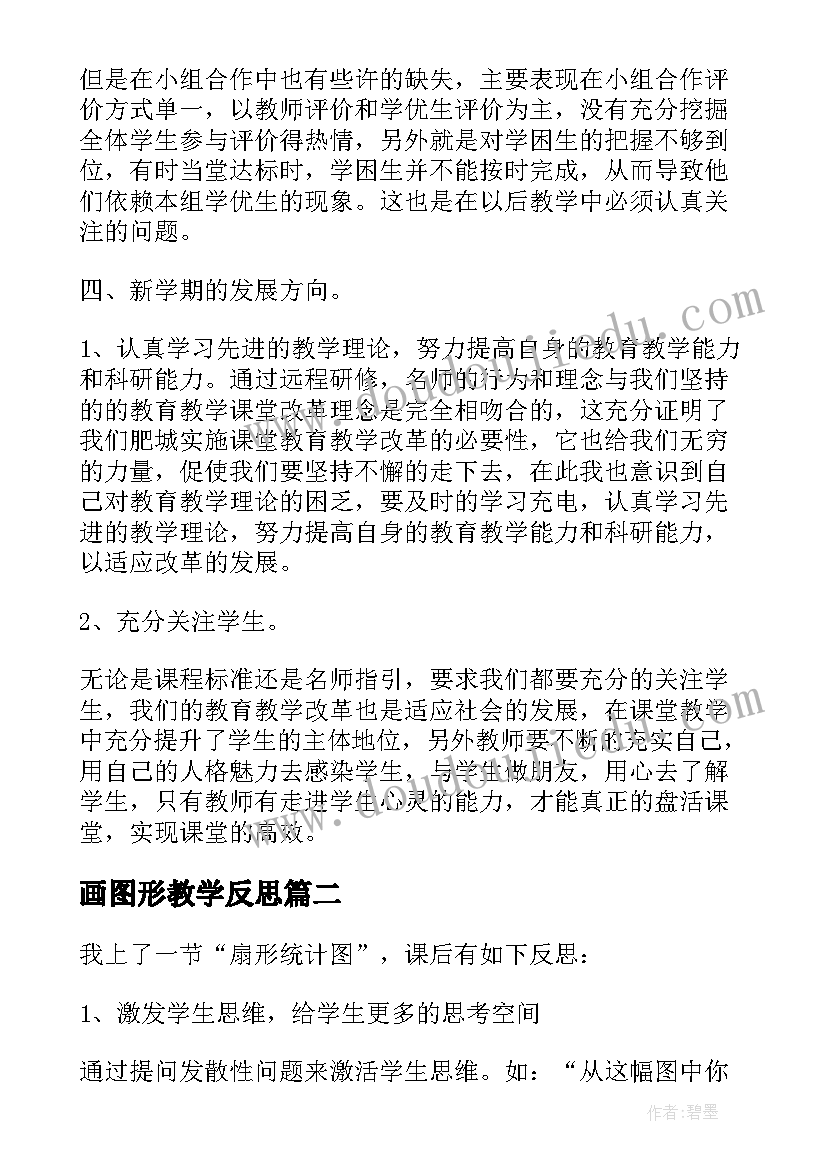 2023年画图形教学反思 小学数学课堂教学反思(优秀5篇)