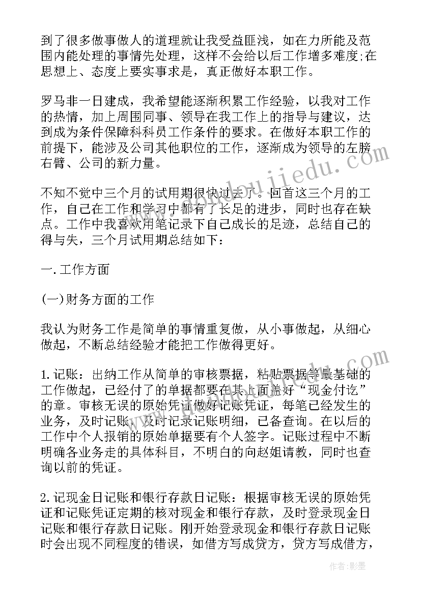 2023年技术员试用期转正工作总结(实用6篇)