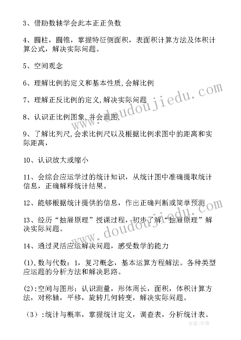 2023年六年级下学期数学学期计划 六年级下学期数学教学计划(模板10篇)