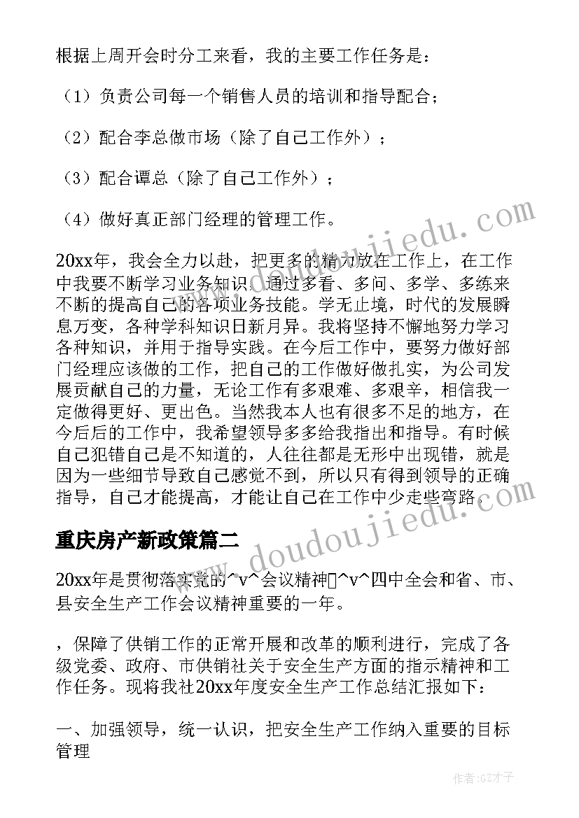 2023年重庆房产新政策 重庆网络推广工作计划必备(汇总10篇)