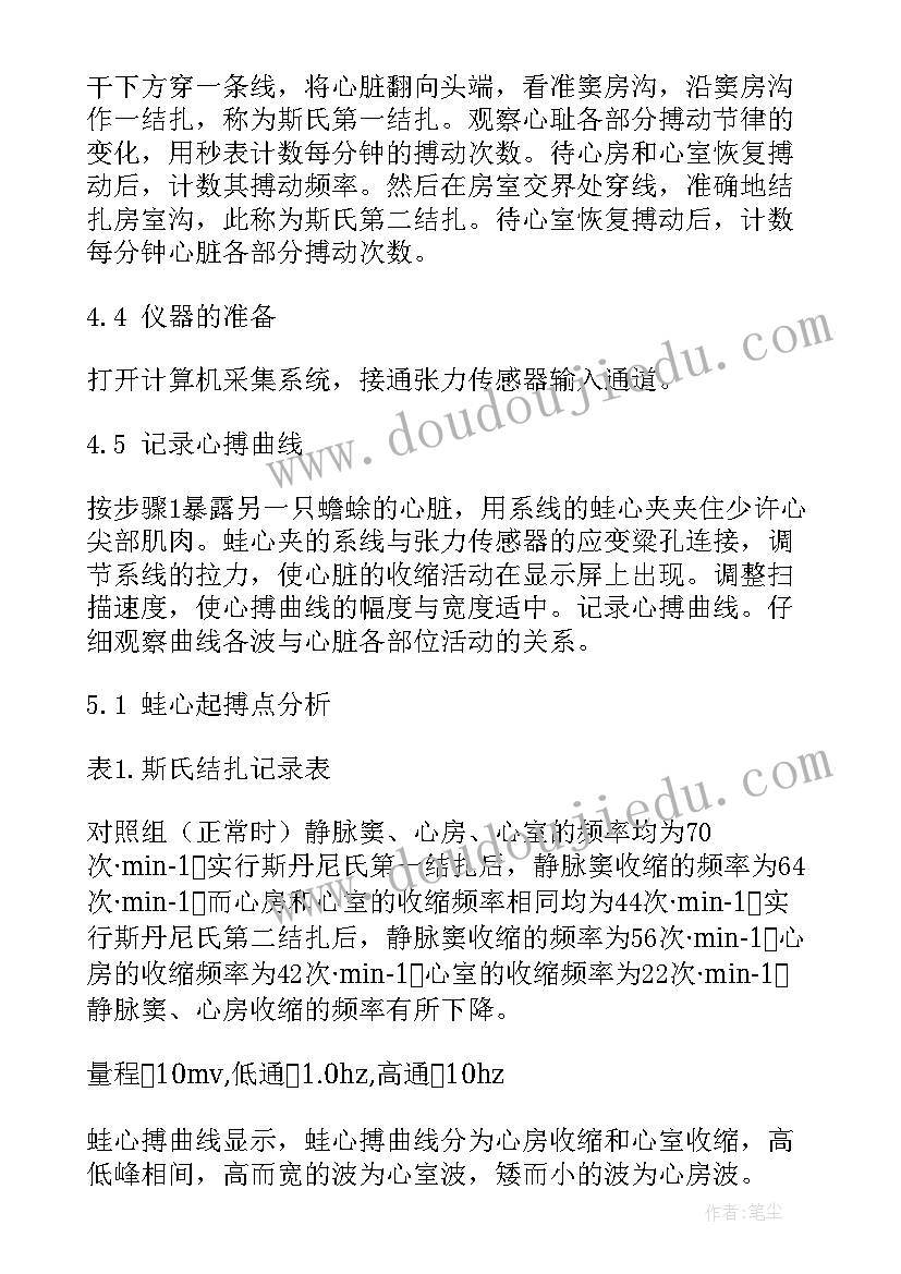 2023年心脏的实验报告小结 心脏复苏实验报告心得体会(优秀5篇)