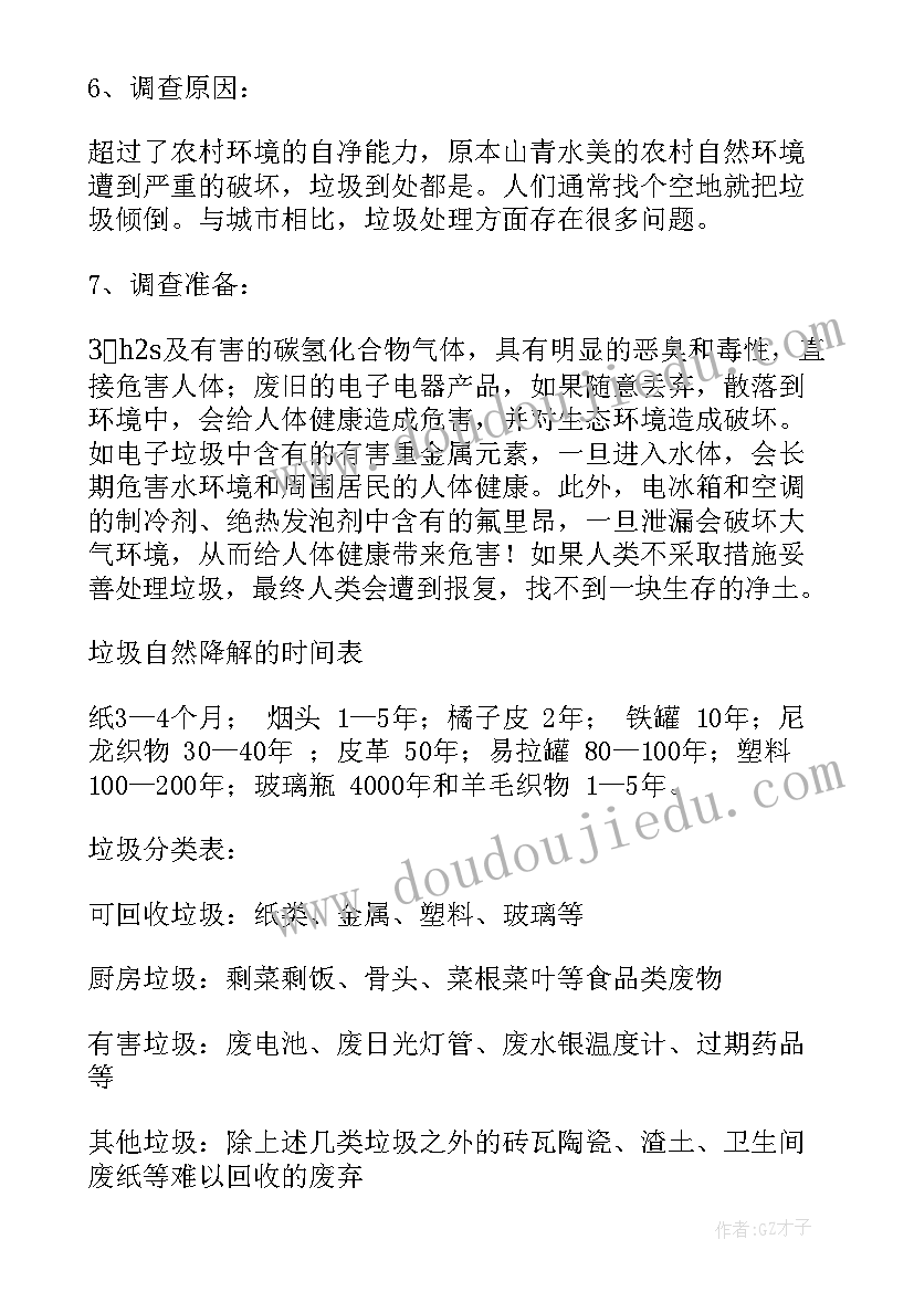 最新垃圾乱扔现象调查报告(优秀6篇)