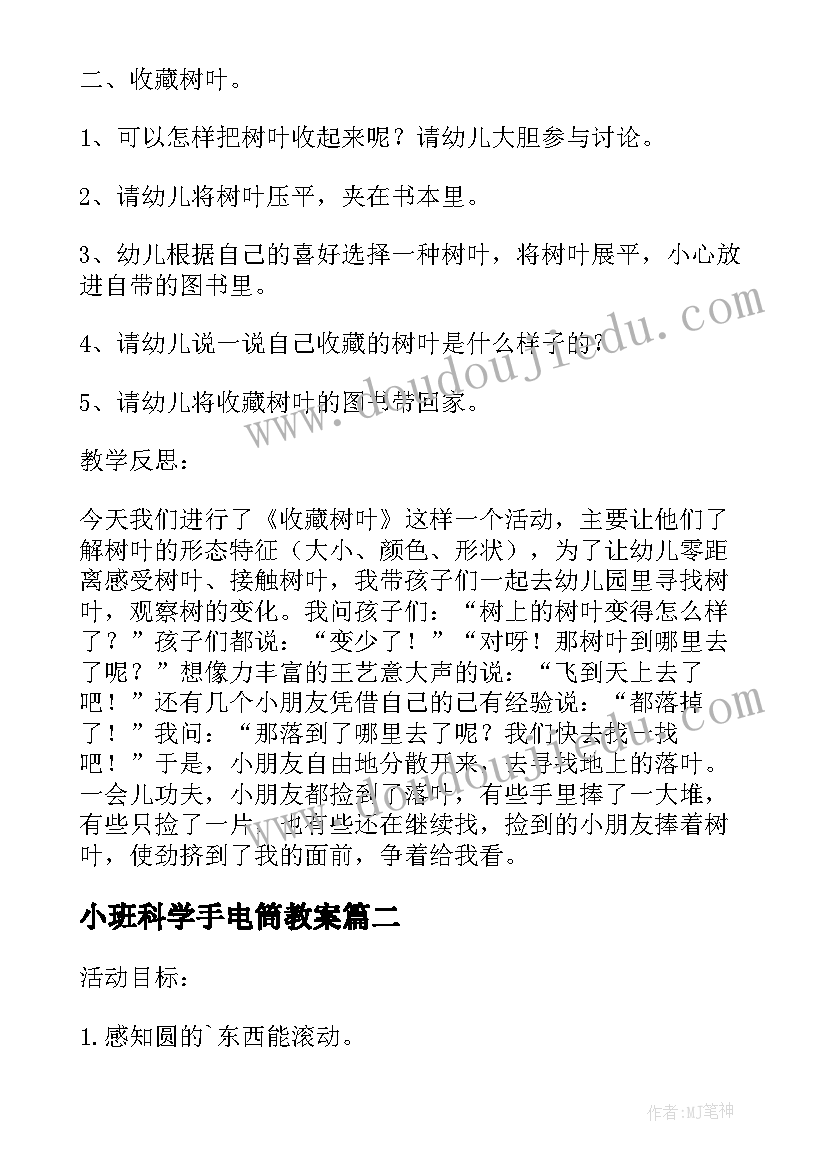 小班科学手电筒教案 幼儿园小班科学教案蚕豆花及教学反思(优秀5篇)