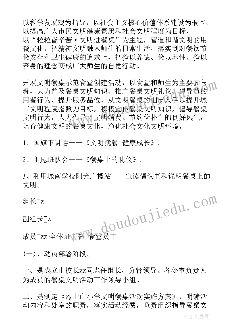 2023年文明餐桌活动新闻稿 文明餐桌活动总结(精选8篇)