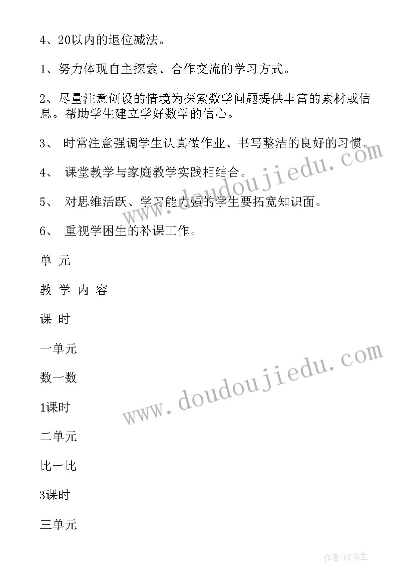 2023年一年级数学教育教学反思 一年级数学教学计划(优秀5篇)