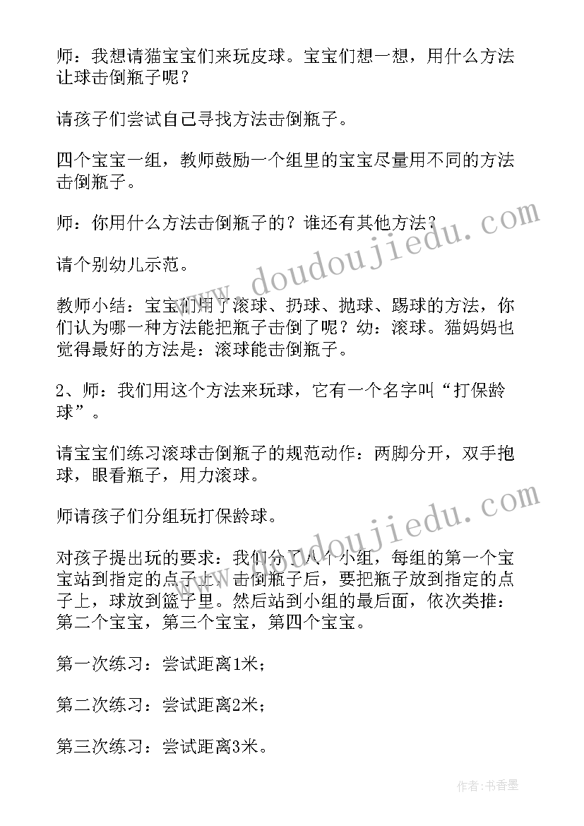 小班体育平衡活动心得体会 平衡行走小班体育活动教案(通用5篇)