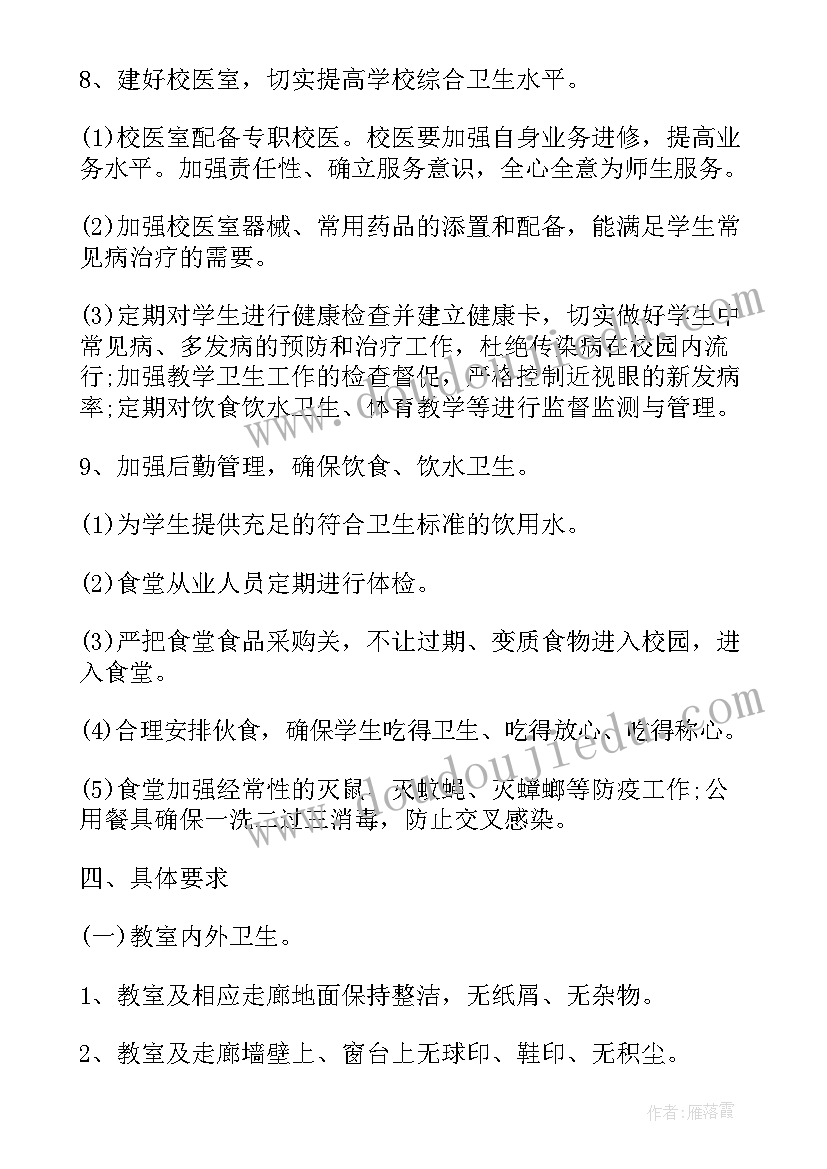 最新学校检查情况一般填写 学校卫生检查报告(模板6篇)