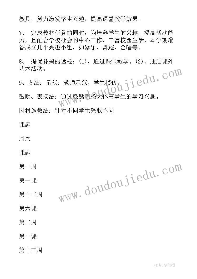 小学音乐组备课计划(实用5篇)