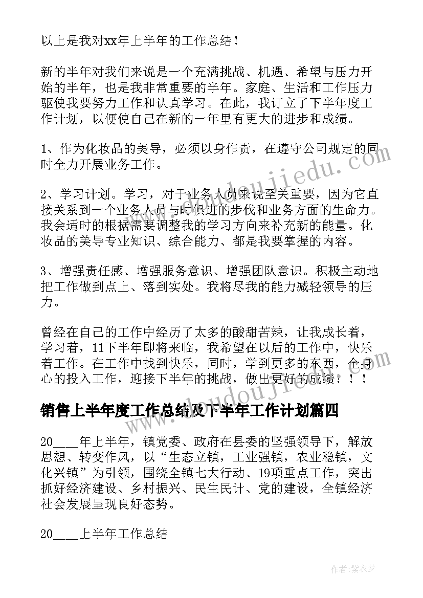 2023年销售上半年度工作总结及下半年工作计划(大全5篇)