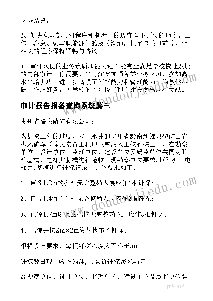 审计报告报备查询系统 固定资产审计报告心得体会(优质6篇)