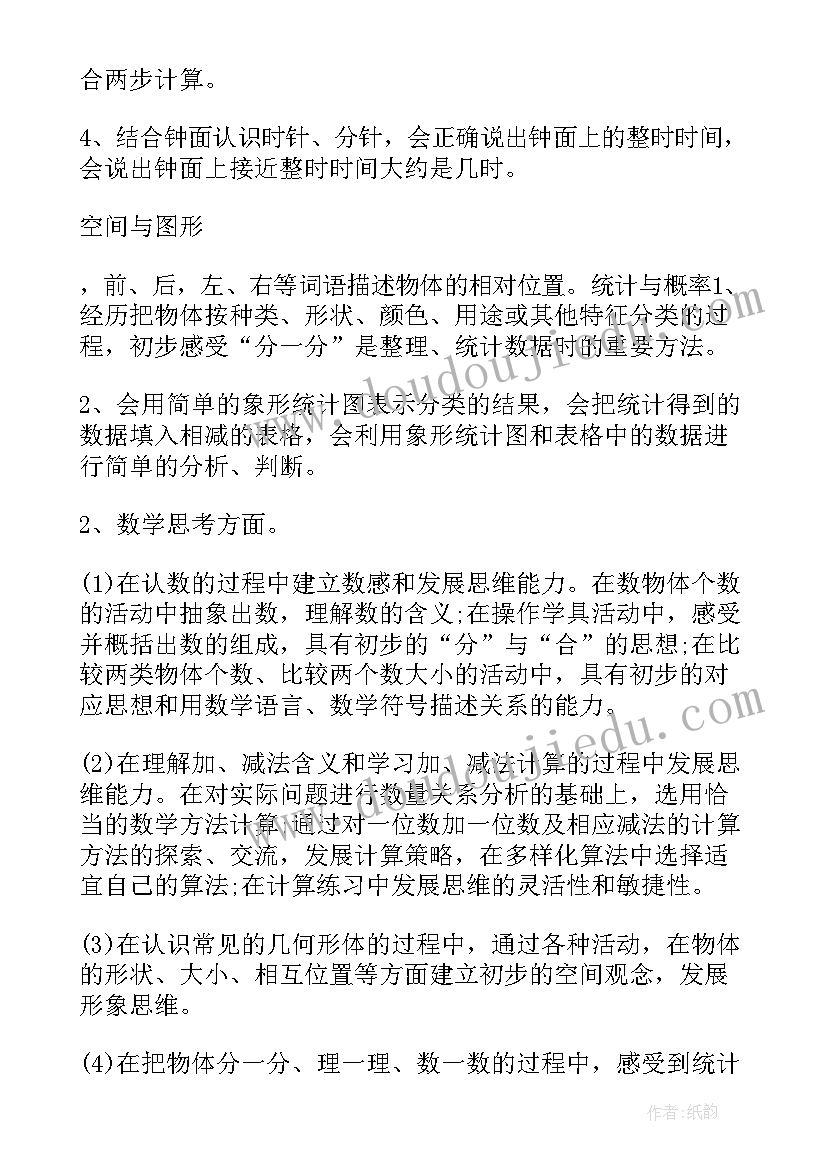 2023年人教版一年级小学数学教学计划 一年级数学教学计划(大全7篇)