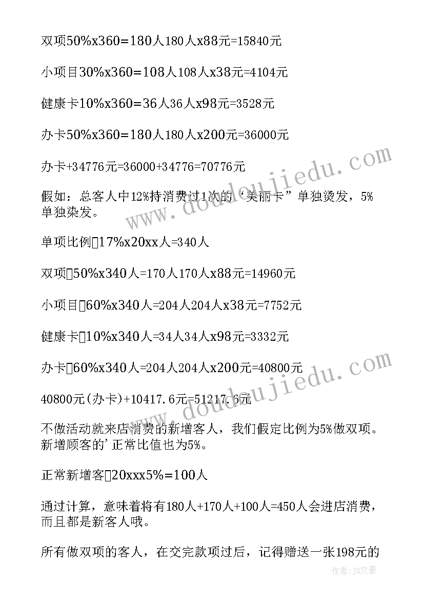 最新发廊活动方案题目(通用5篇)