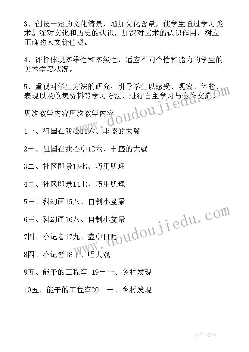 六上美术教学计划(汇总8篇)