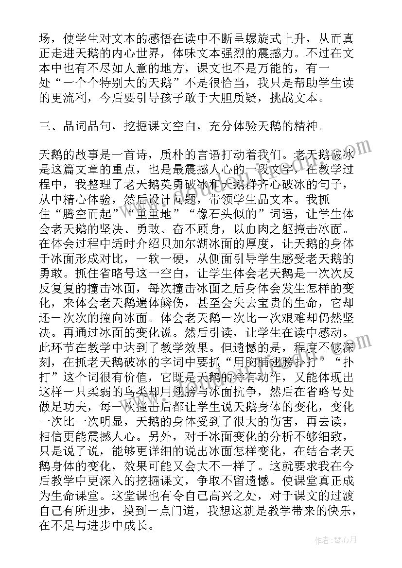 视频教学雕刻的教学反思 天鹅的故事教学反思(模板5篇)