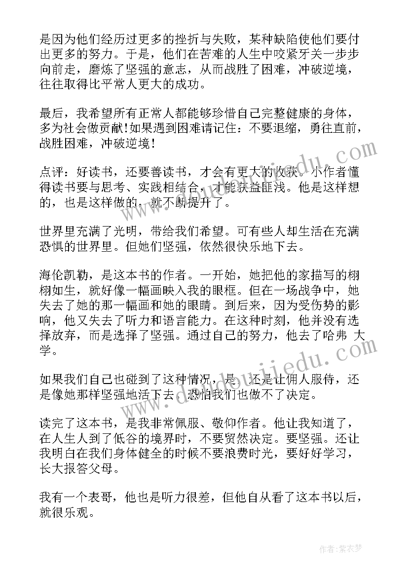 2023年假如给我三天光明感悟(优秀5篇)