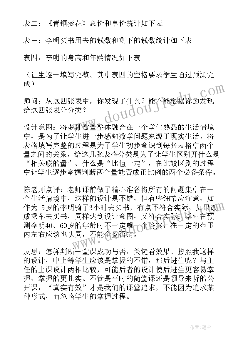 最新正比例意义教学反思不足之处(优质5篇)