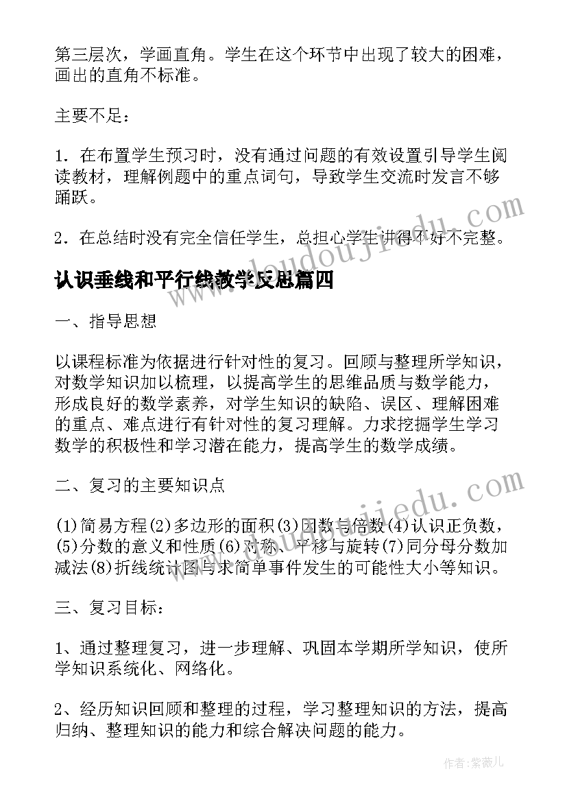 2023年认识垂线和平行线教学反思(汇总5篇)