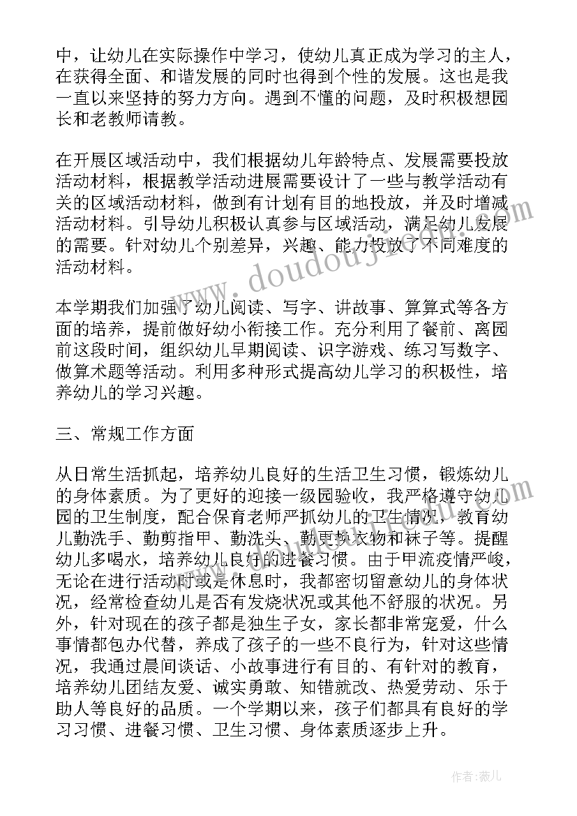 最新教师幼儿园个人计划总结(优质10篇)