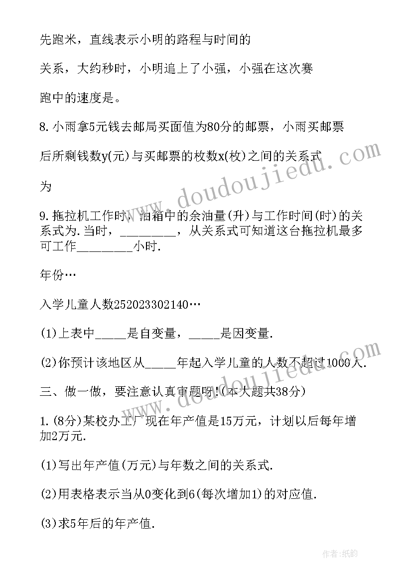 最新用关系式表示变量间的关系教学反思(优质5篇)