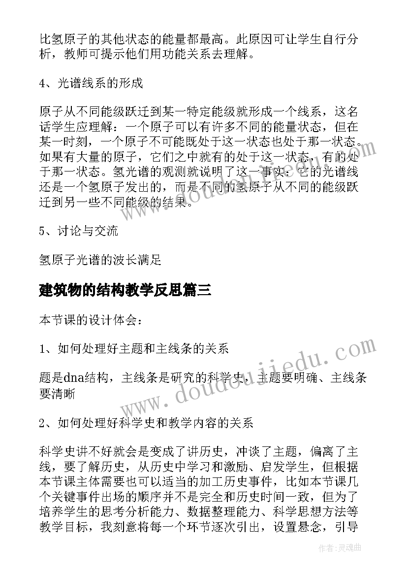 最新建筑物的结构教学反思 城市空间结构教学反思(优质5篇)