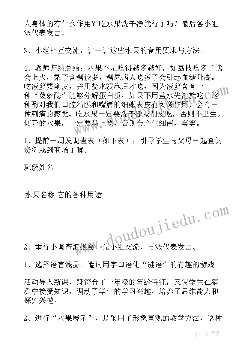 最新爱家乡活动方案 家乡水果活动反思(精选5篇)