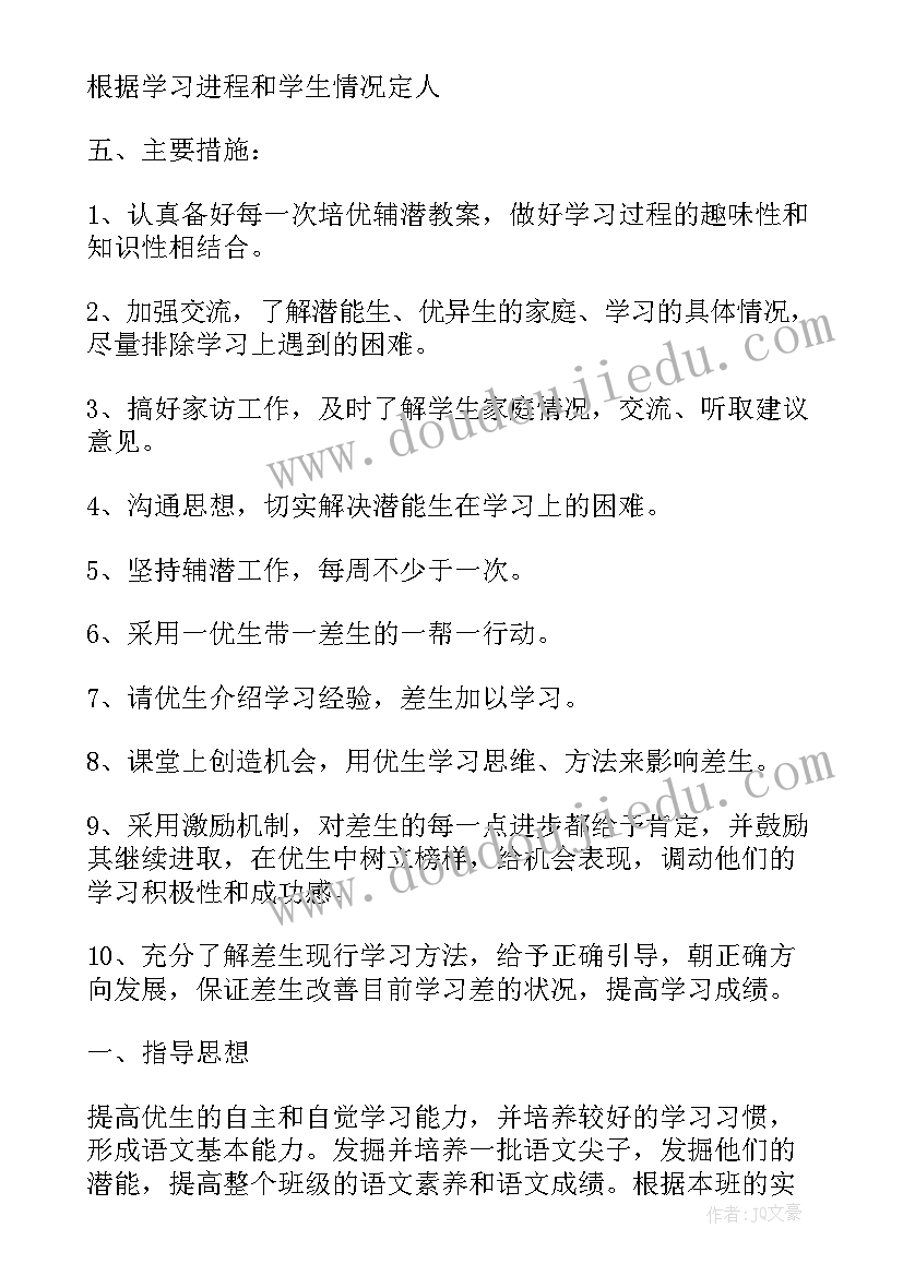 2023年八年级语文培优辅差工作总结 四年级语文培优辅差工作计划(优秀7篇)