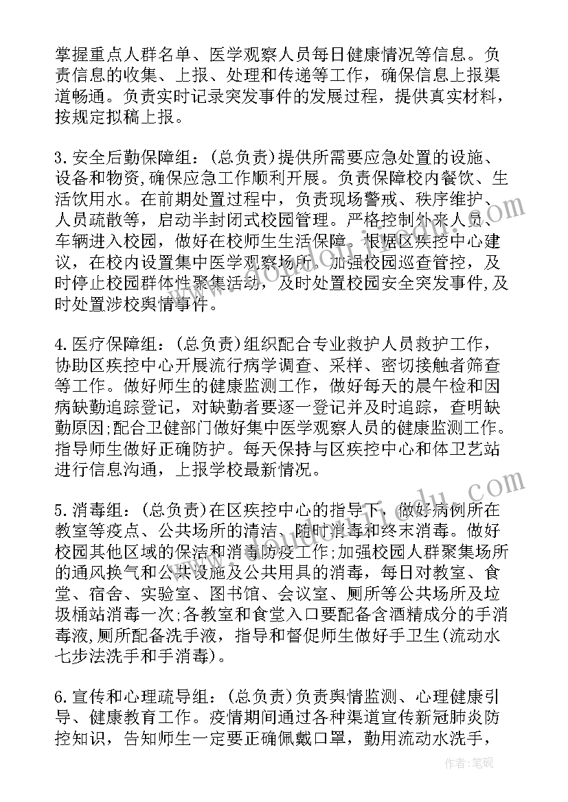 2023年小学开学疫情防控应急预案(汇总10篇)