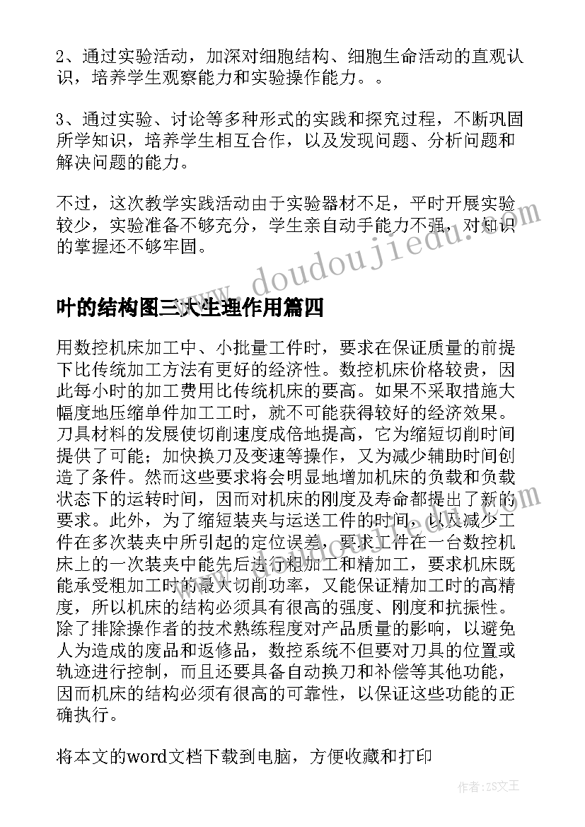 叶的结构图三大生理作用 社会传播的结构与功能读后感(实用5篇)