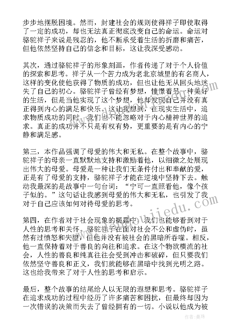 2023年摘抄骆驼祥子好词好句(汇总5篇)