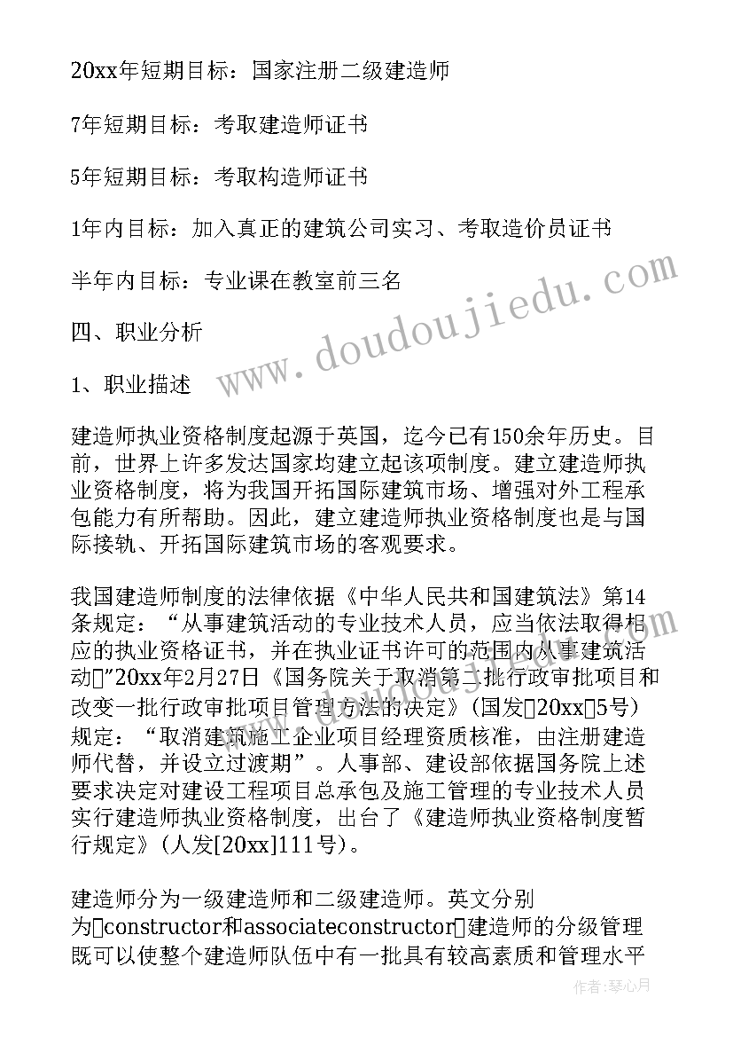 最新园区规划报告内容 职业生涯规划计划书(大全6篇)