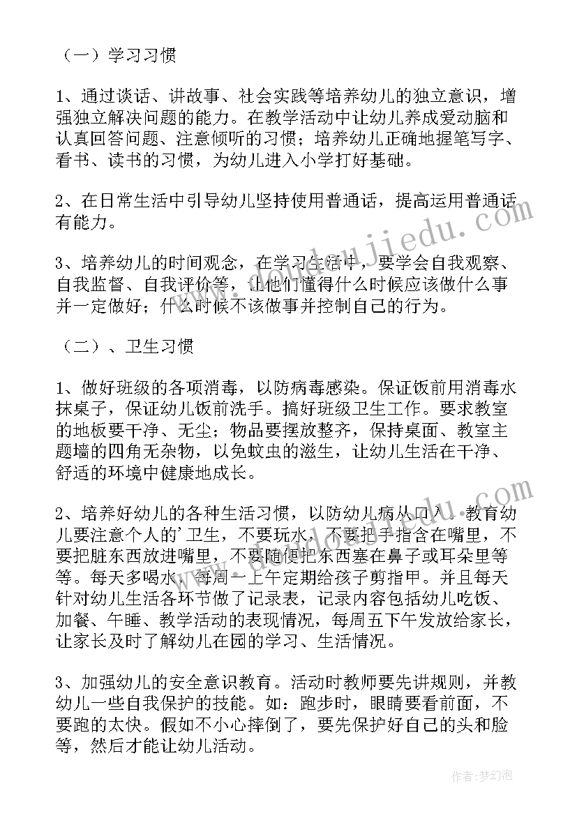 幼儿园大班个人计划下学期(实用5篇)