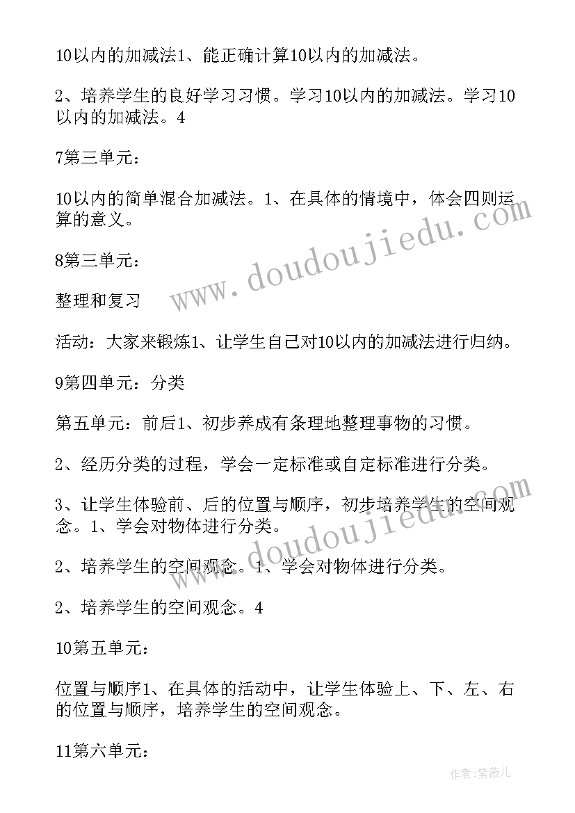 最新北师大版一年级数学进度表 北师大一年级数学教学计划(大全10篇)