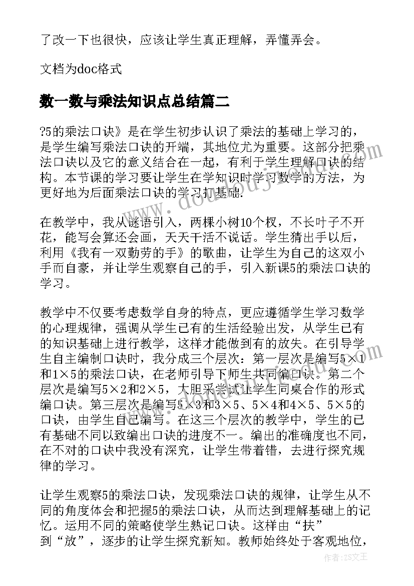 2023年数一数与乘法知识点总结 小数乘法教学反思(通用8篇)