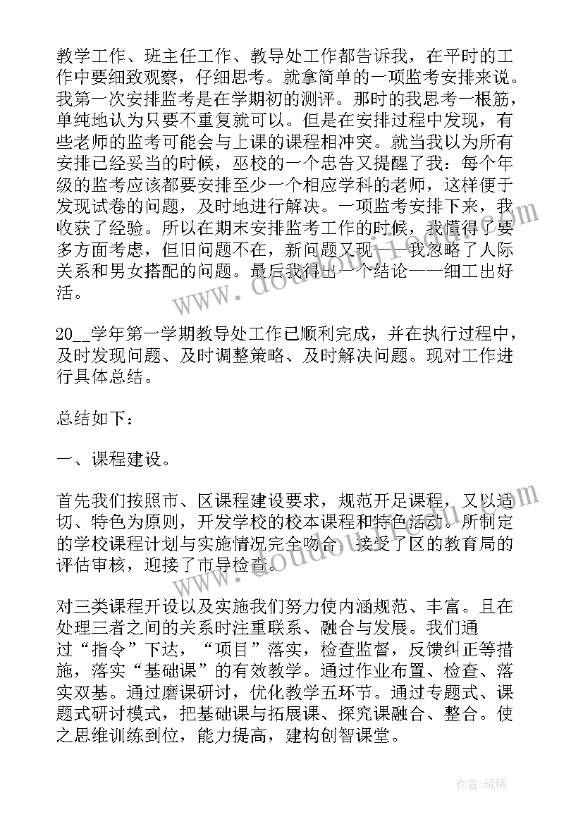 2023年特教老师教学主管 学校教导主任的述职报告(优质7篇)