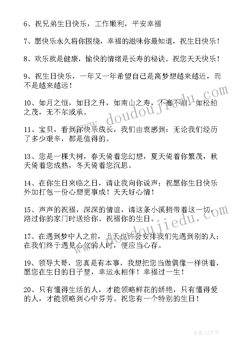 2023年姐姐送给弟弟的生日祝福语(模板9篇)