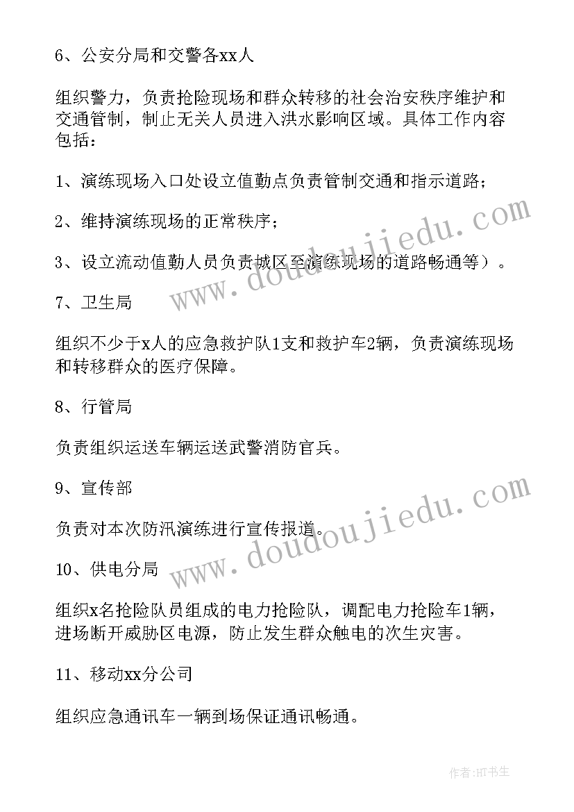 小学防汛应急预案演练方案 防汛应急演练预案(优质5篇)