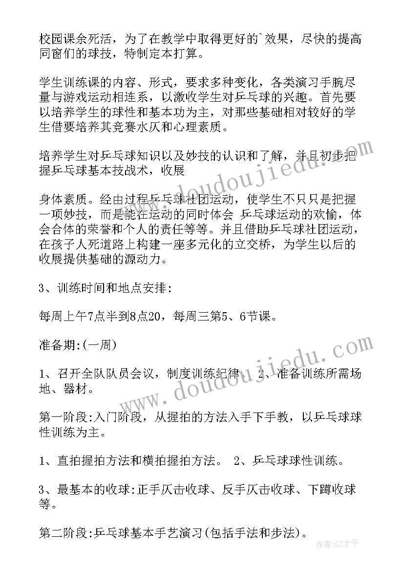 2023年少年宫乒乓球组活动总结(优质5篇)