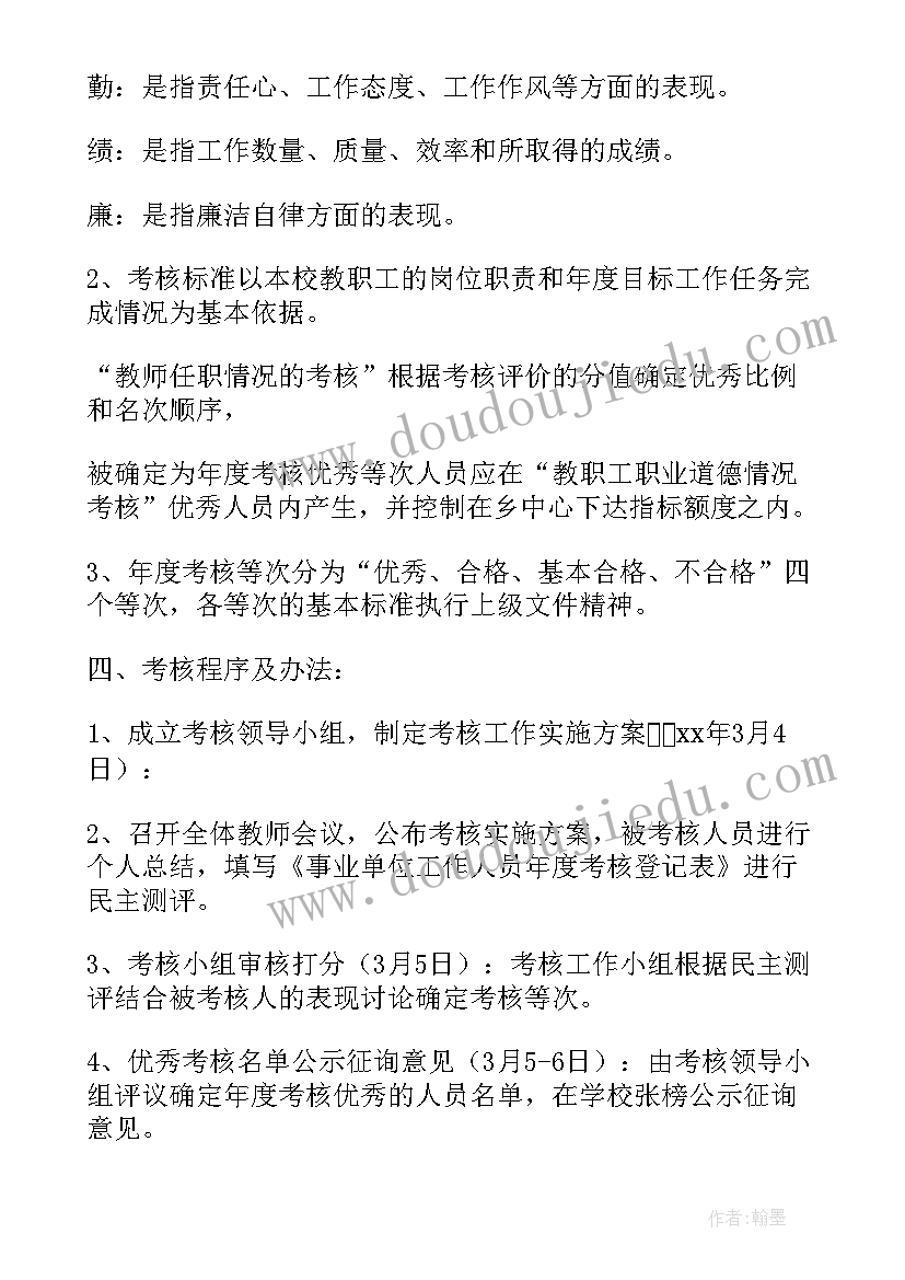 最新年终考核方案细则 年终考核方案(汇总10篇)