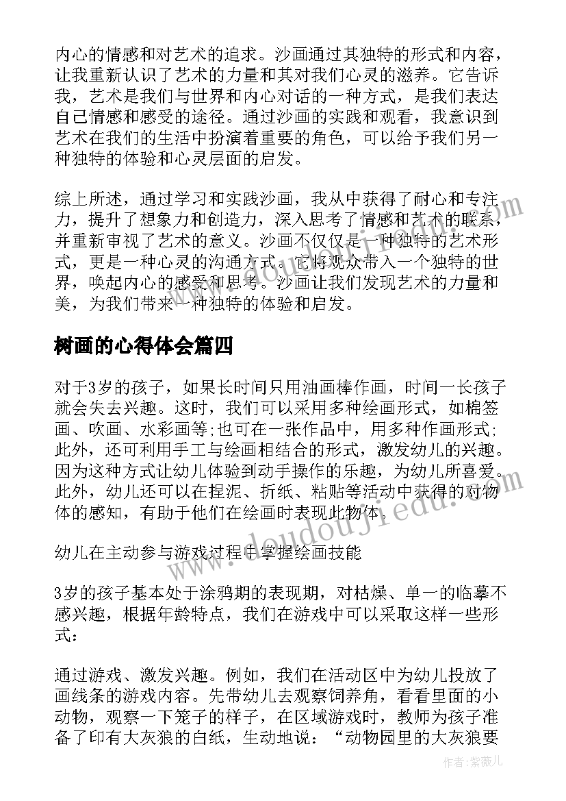 最新树画的心得体会 书画的活动心得体会(优秀5篇)