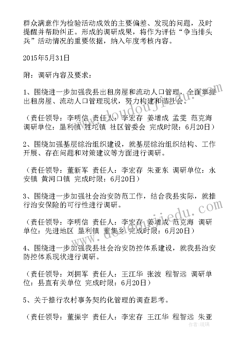 2023年人大代表专题调研活动方案(模板5篇)