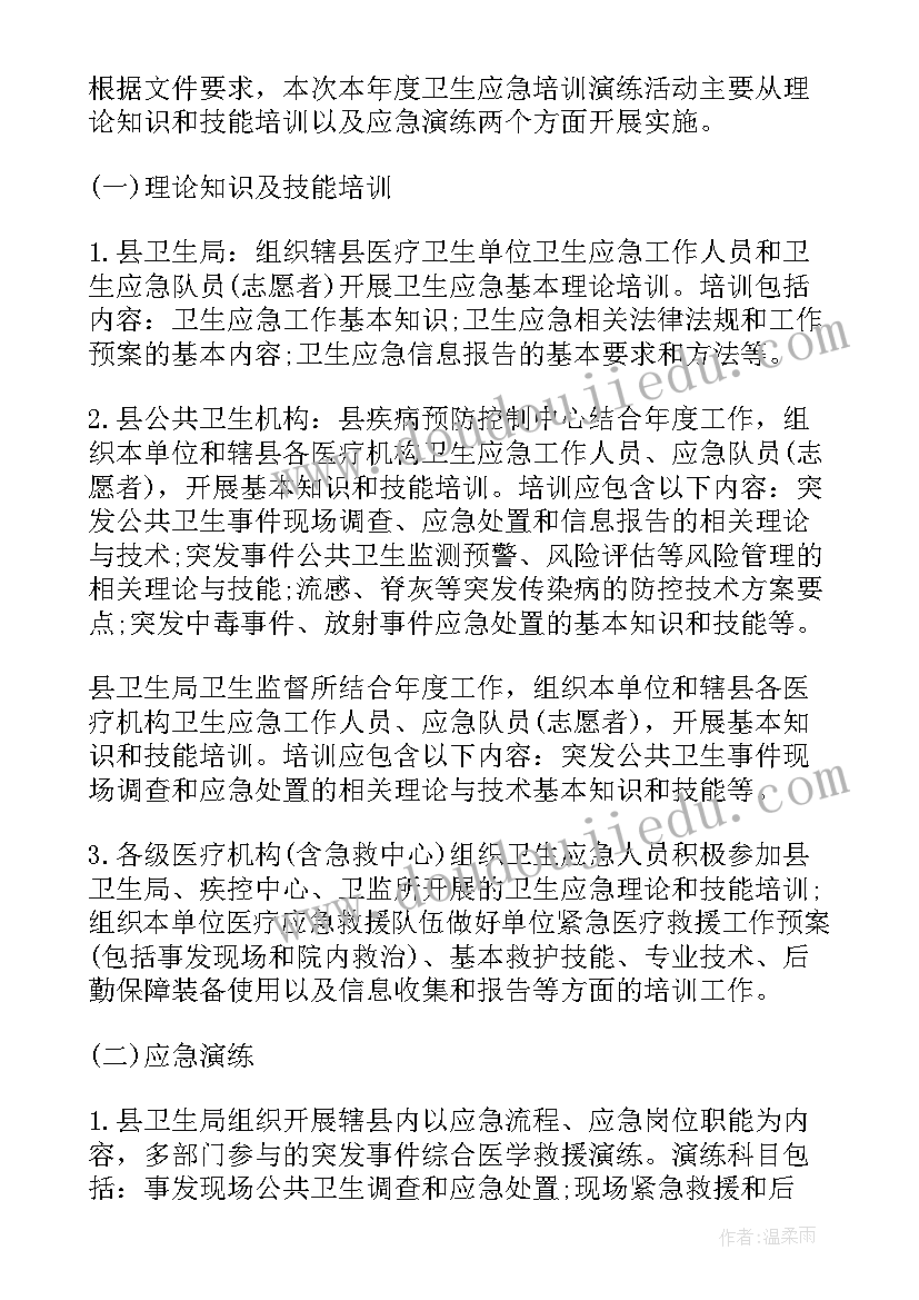 最新医院应急分队主要是干 社区医院突发应急工作计划(优质5篇)